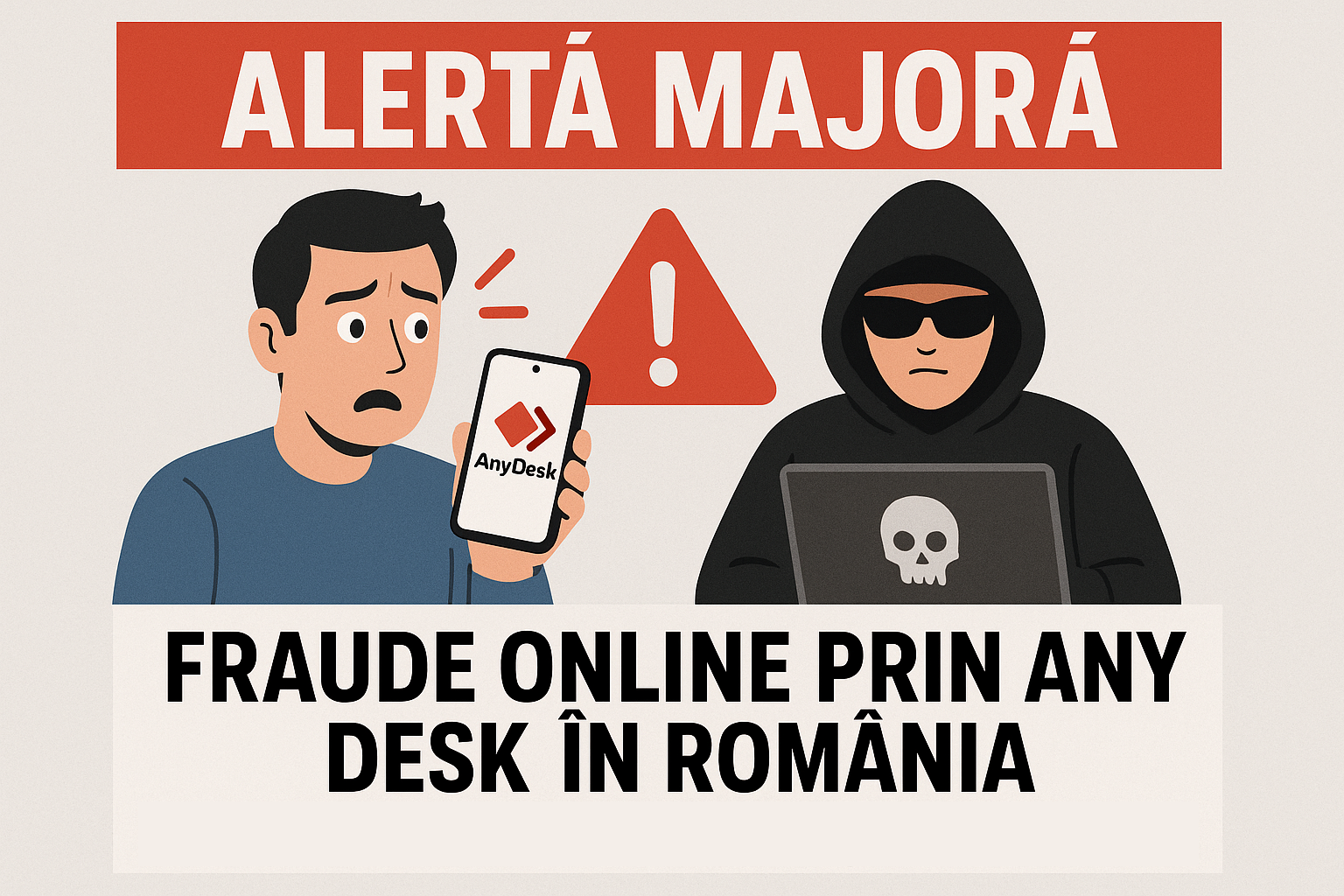 fraudele online prin AnyDesk