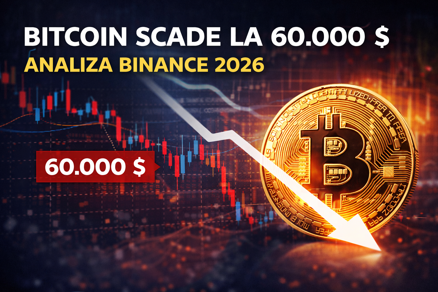 Bitcoin scade la 60.000 dolari