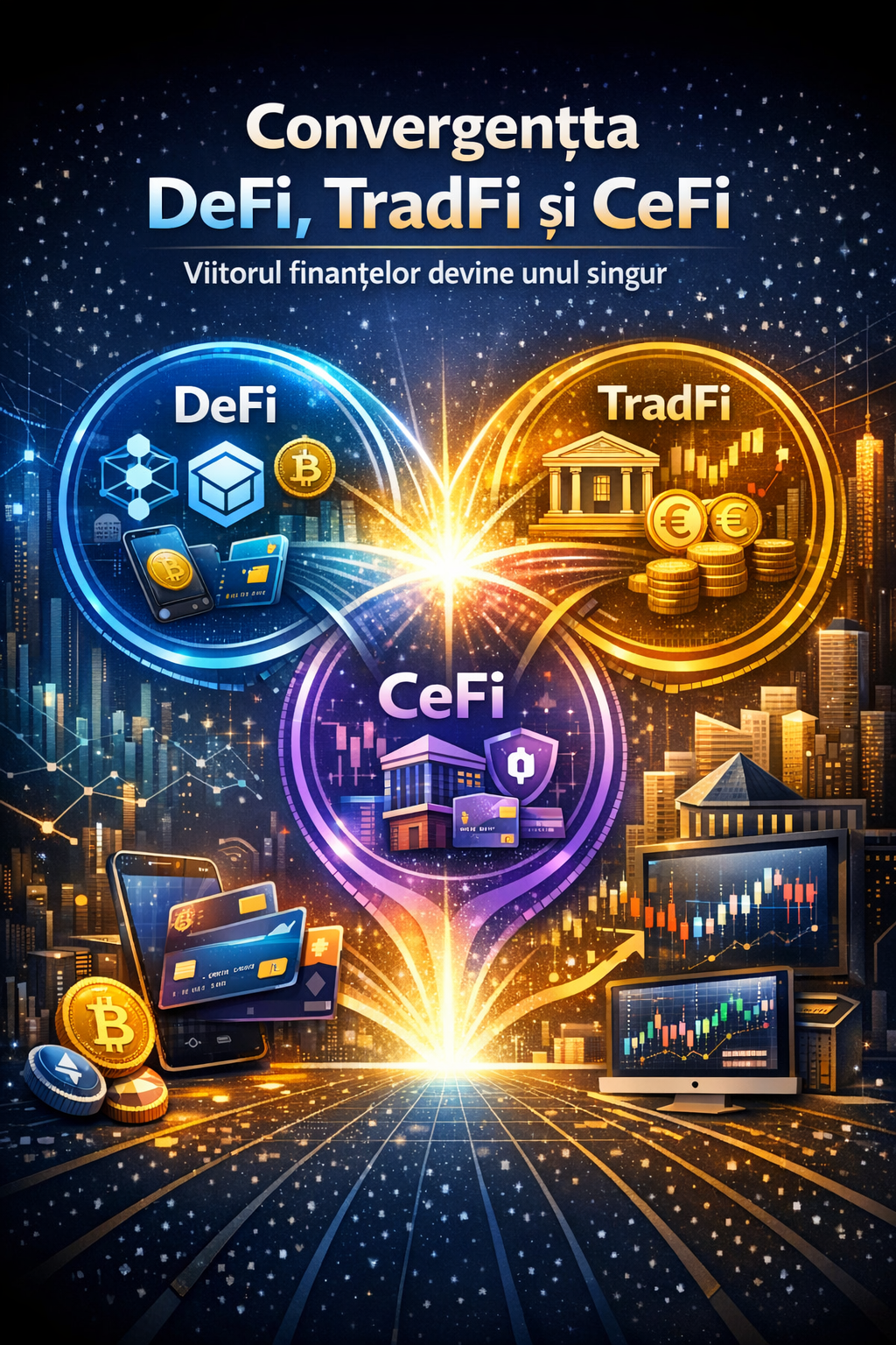 convergența DeFi TradFi CeFi